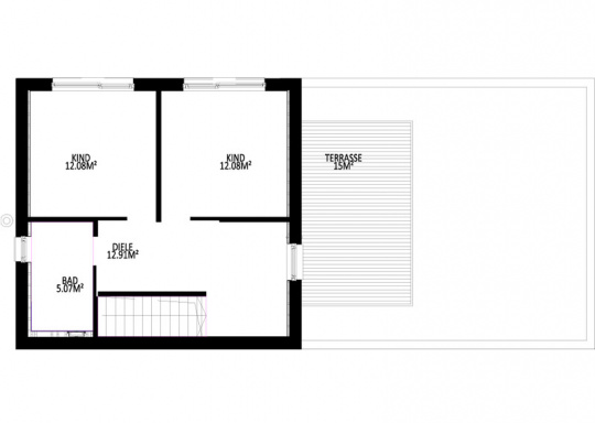 -Grundriss Obergeschoß Haus H